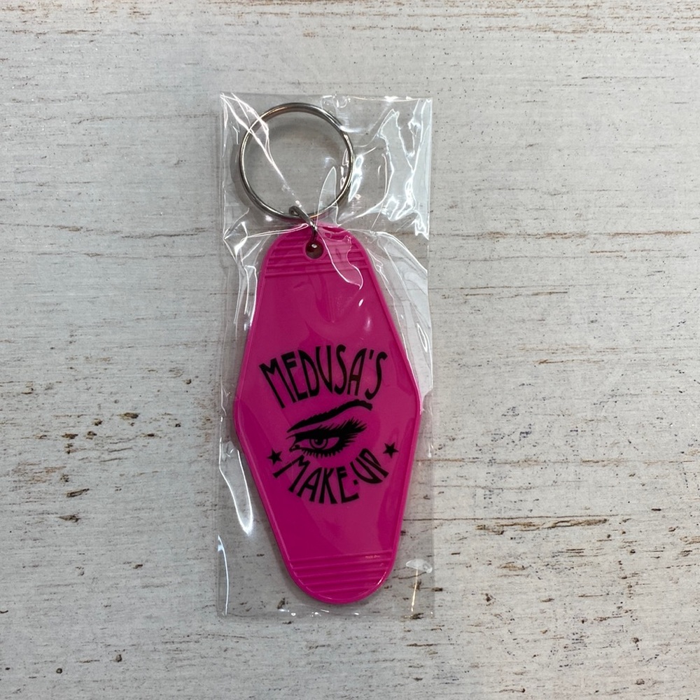 Medusa’s Makeup Good Vibes Only Retro Motel Keychain